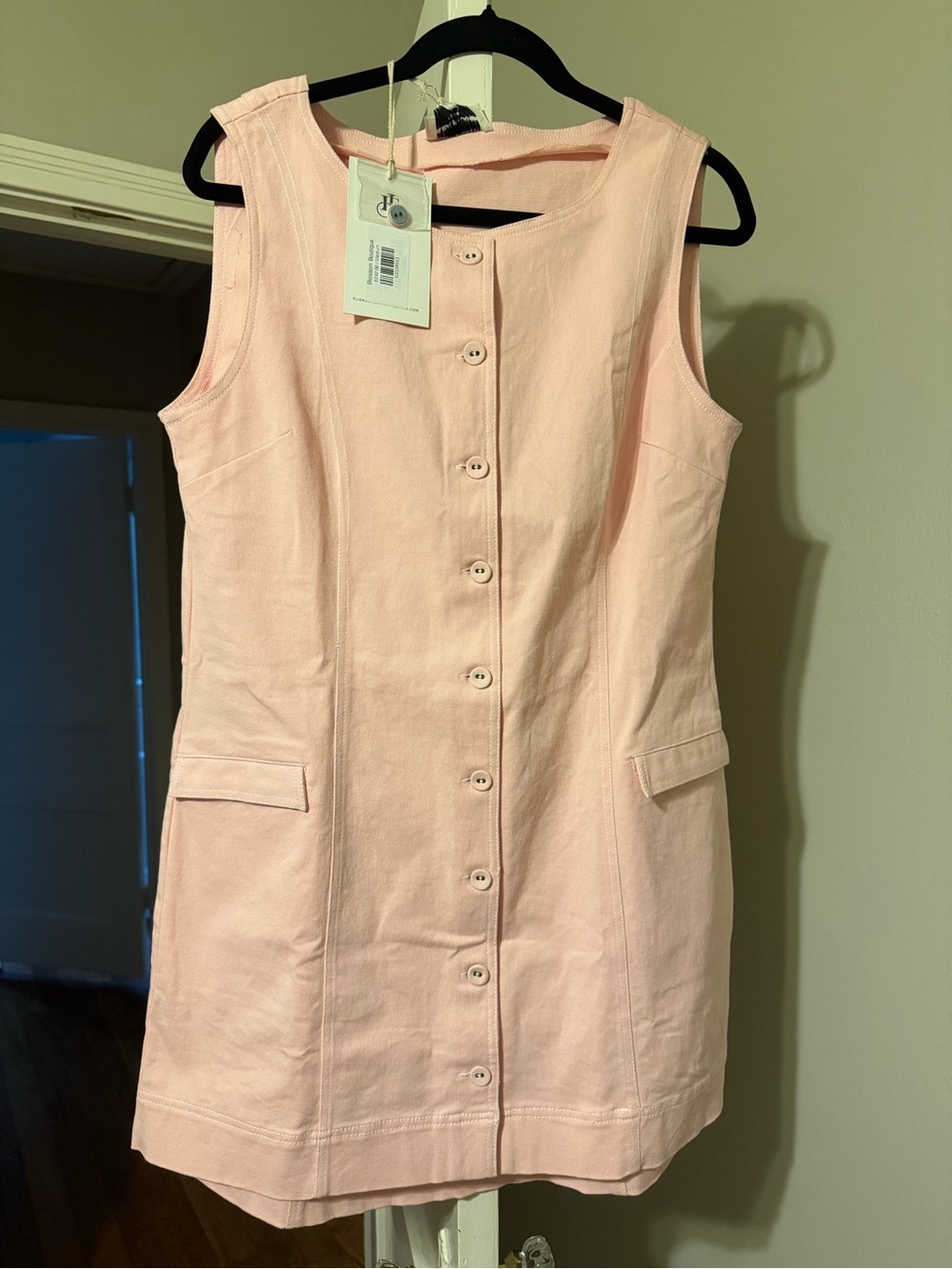 Elizabeth James THE LABEL Pink Denim Dress